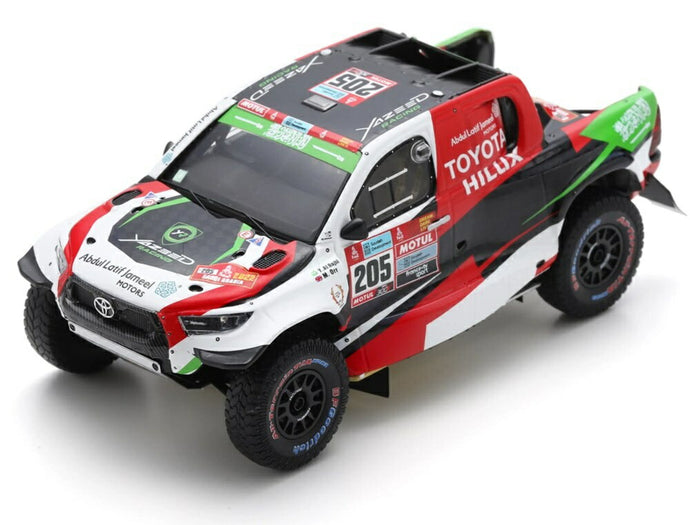 【予約】TOYOTA HILUX ピックアップ チーム OVERDRIVE N 205 ダカールラリー 3位 2022 Y.アルラジ M.オル レッド ホワイト ブラック/ Spark 1/43 ミニカー
