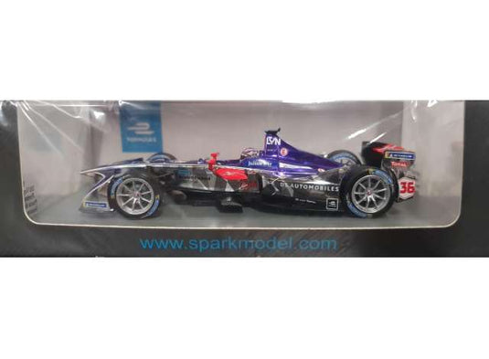 2017 2018 DS Virgin Racing #36 プンタデルエステePrix フォーミュラEシーズン4 アレックスリン/ Spark  1/43 ミニカー