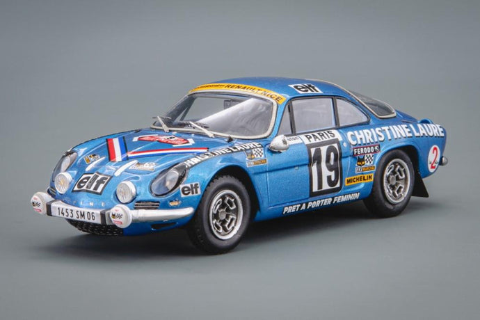 Alpine-Renault A110 1600 SC 19号車 モンテカルロラリー 1976 Mich?le Mouton Fran?oise Conconi/ Spark 1/43 ミニカー
