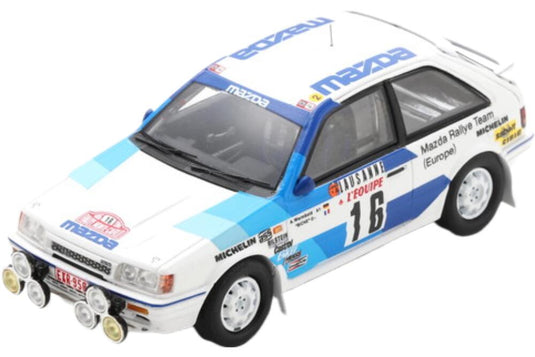 Mazda 323 チーム Mazda Rally Europe (Night Version) 16 Rally Montecarlo 1986 A Warmbold Michele Petit 