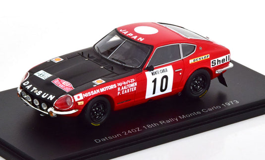 Datsun 240Z No.10 ラリーモンテカルロ Aaltonen/Easter 1973/ Spark 1/43 ミニカー
