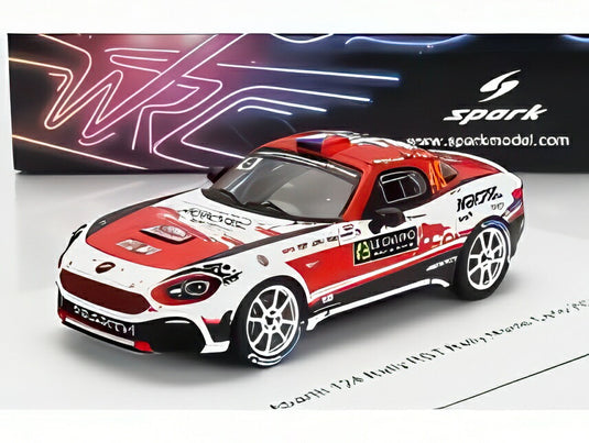 FIAT 124 ラリー RGT N 49 M.ラダ J.ジュガス ラリー モンテカルロ 2022 レッド ホワイト ブラック/ Spark 1/43 ミニカー