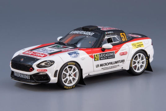 Abarth 124 Rally RGT 51号車 ラリーモンテカルロ 2022 Alberto Sassi Gabriele Romei/ Spark 1/43 ミニカー
