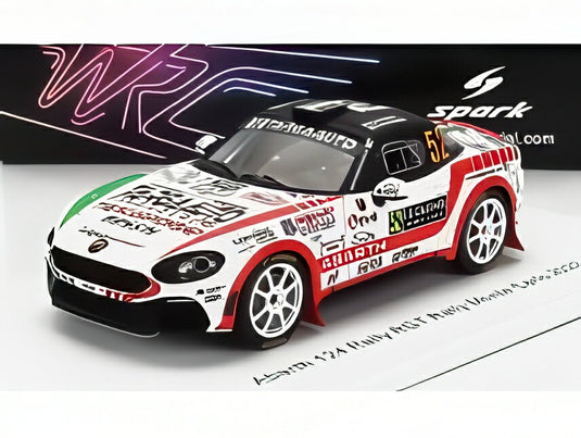 FIAT 124 ラリー RGT N 52 ラビン F.グリマルディ ラリー モンテカルロ 2022 ホワイト レッド ブラック/ Spark 1/43 ミニカー