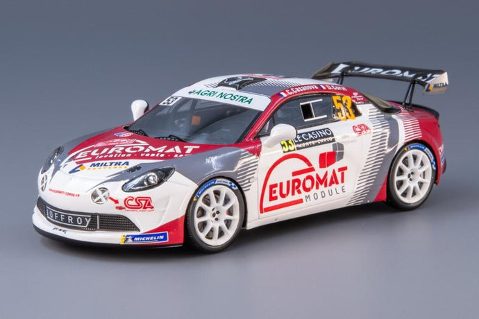Alpine A110 Rally 53号車 ラリーモンテカルロ 2022 Christophe Casanova Dominique Corvi/ Spark 1/43 ミニカー