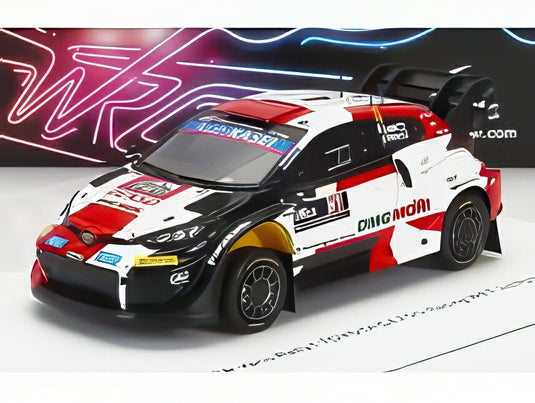 トヨタ - ヤリス GR ラリー1 チーム トヨタ ガズーレーシング WRT No.4 2022年 ラリー・スウェーデン3位 E.ラッピ - J.フェルム - ホワイト ブラック レッド/ Spark 1/43 ミニカー