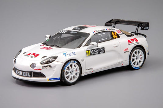 Alpine A110 Rally RGT 64号車 Chazel Technologie Course ラリーモンテカルロ 2023 3位/ Spark 1/43 ミニカー