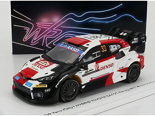 TOYOTA ヤリス GR ハイブリッド ラリー1 トヨタ ガズー レーシング WRT N 33 エルフィン エバンス スコット マーティン ウィナー ラリー ジャパン 2023 ホワイト レッド ブラック/ Spark 1/43 ミニカー