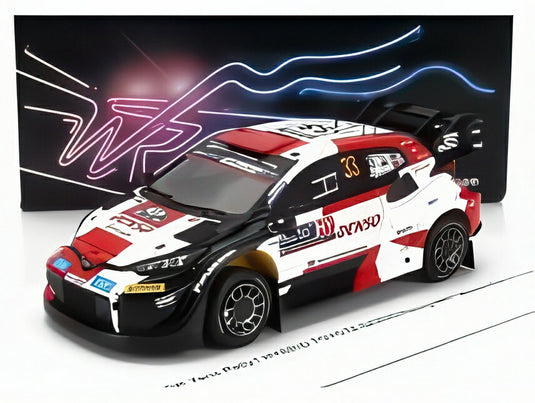 トヨタ - ヤリスGRハイブリッドラリー1 チームトヨタGAZOO WRT N33 フィンランドラリー2023優勝 エルフィン・エバンス - スコット・マーティン - ホワイトレッドブラック  / Spark 1/43 ミニカー
