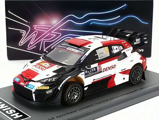 トヨタ - ヤリスGRハイブリッドラリー1 チームトヨタGAZOO WRT N17 サファリラリー2023優勝 セバスチャン・オジェ - ヴァンサン・ランデ - ホワイトレッドブラック  / Spark 1/43 ミニカー