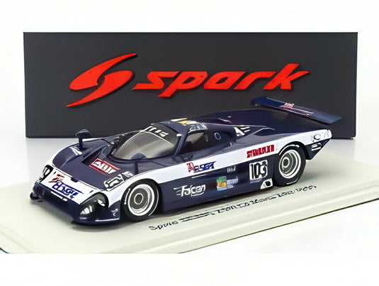 スパイス - SE88C 3.3L V8 チームマコ N103 ルマン24時間1990 ロビー・スターリング - ジェームズ・シェッド - ロス・ハイエット - ブルーホワイト  / Spark 1/43 ミニカー