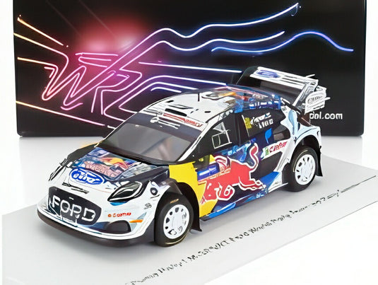FORD ENGLAND PUMA RALLY1 TEAM M SPORT FORD WORLD RALLY TEAM N 16 スウェーデンラリー2024 3位 アドリアン フォルモー アレクサンドル コリア ブルー ホワイト/ Spark 1/43 ミニカー