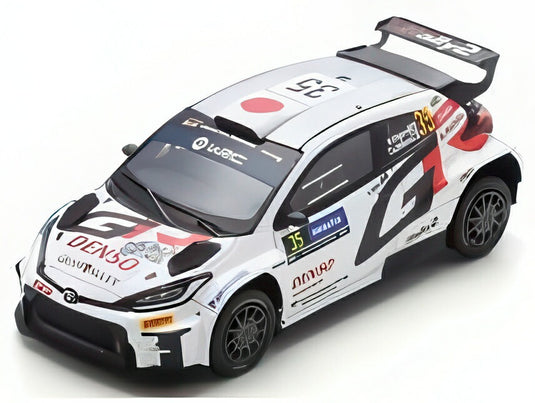 【予約】TOYOTA ヤリス GR ラリー2 GAZOO RACING No.35 2024 ラリースウェーデン 小暮ひかる ホワイト/ Spark 1/43 ミニカー