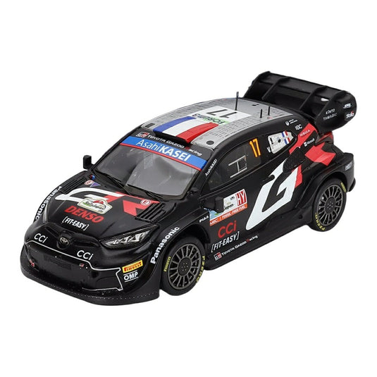 TOYOTAトヨタ YARISヤリス GR RALLY1 HYBRID 2024 No.17 GAZOO RACING WRT 2nd RALLY JAPAN S.OGIER V.LA / Spark 1/43 ミニカー