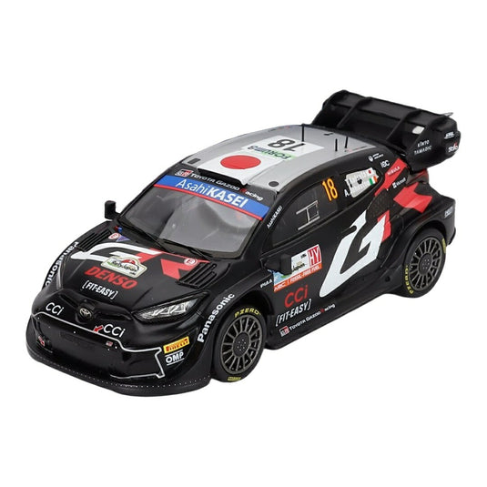 TOYOTAトヨタ YARISヤリス GR RALLY1 HYBRID 2024 No.18 GAZOO RACING WRT 4th RALLY JAPAN T.KATSUTA A. / Spark 1/43 ミニカー