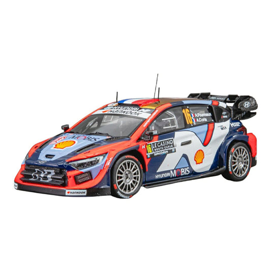 Hyundaiヒョンデ i20N Rally1 No.16 WRC 3rd ラリーモンテカルロ 2025 A.Fourmaux A.Coria レジンモデル ミニカー /Spark 1/43