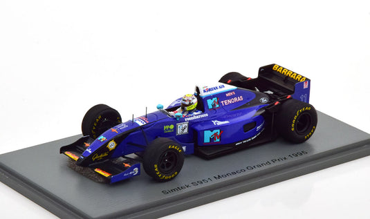 Simtek S951 F1 11号車 モナコGP 1995 Domenico Schiattarella/ Spark 1/43 ミニカー