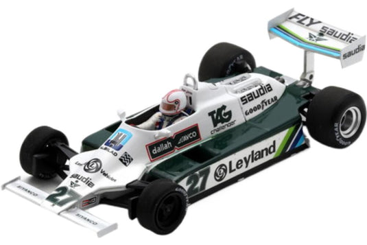 Williams F1 Fw078 27 ワールドチャンピオン ウィナー British GP 1980 Alan Jones S6992/ Spark 1/43 ミニカー