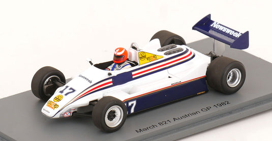 Marchマーチ 821 GP AustriaオーストリアGP 1982 Keeganキーガン デカール付 / Spark 1/43 ミニカー