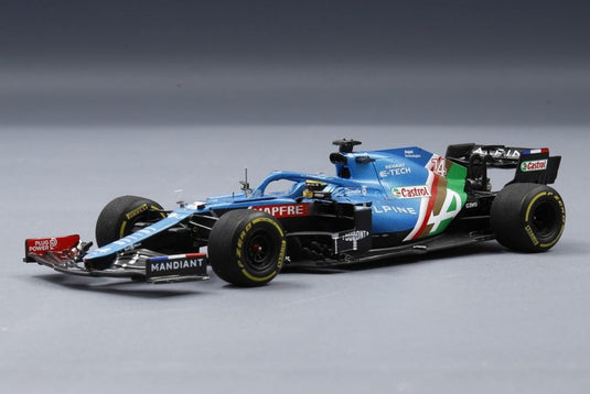 Alpine A521 14号車 Alpine F1 Team アブダビGP 2021 8位 Fernando Alonso/ Spark 1/43 ミニカー