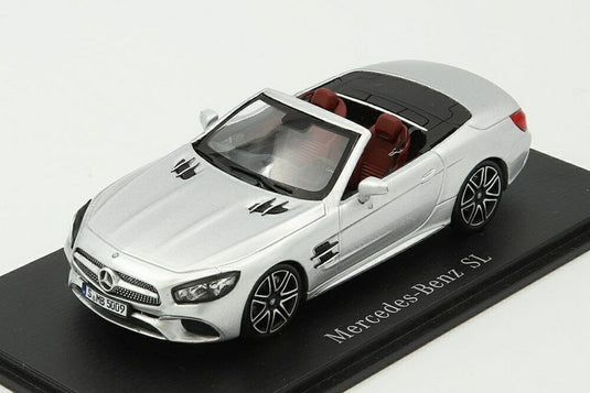 Mercedes-Benz SL cabrio 2017 イリジウムシルバーメタリック/ Spark 1/43 ミニカー