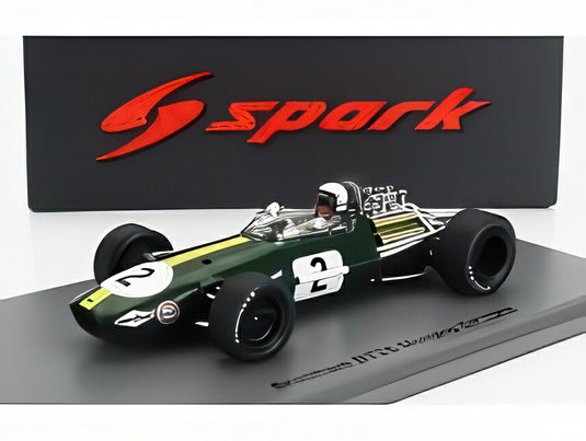 ブラバム - F1 BT26 No.2 1968年 モナコGP J.ブラバム - グリーン イエロー/ Spark 1/43 ミニカー