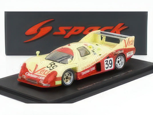 RONDEAU M382 3.3L V8 チーム BUSSI RACING N 39 24h ル・マン 1985 ブルーノ・ソッティ ジャン・クロード・ジャスティス パトリック・ウデ イエロー レッド/ Spark 1/43 ミニカー