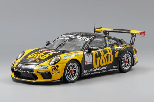 Porsche 911 GT3 Cup 1号車 Porsche Carrera Cup Scandinavia 2021 チャンピオン Lukas Sundahl/ Spark 1/43 ミニカー
