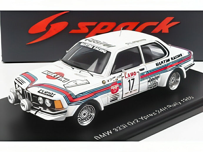 BMW 323 Gr 2 17号車 Martini Racing イープル24時間ラリー 1980 Hermes Delbar Willy Lux/ Spark 1/43 ミニカー