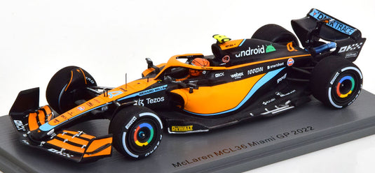 MCLAREN MCL36 マイアミGP 2022 (L. Norris)/ Spark 1/43 ミニカー