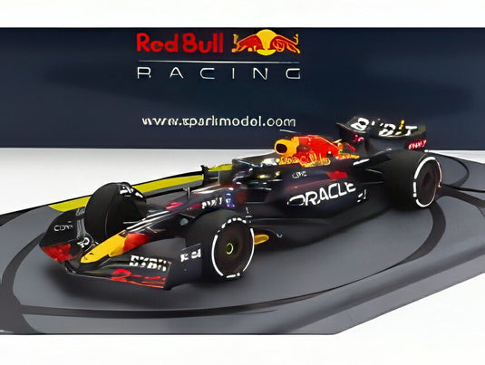 レッドブル - F1 RB18 チーム オラクル レッドブル レーシング No.1 2022年 アブダビGP優勝 ワールドチャンピオン マックス・フェルスタッペン - マットブルー イエロー レッド/ Spark 1/43 ミニカー
