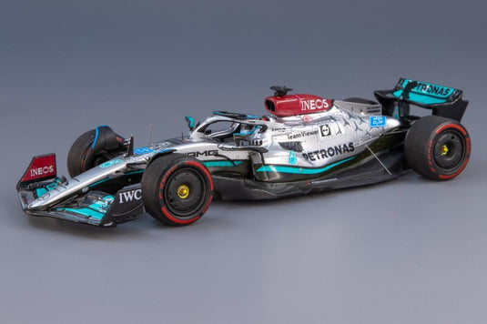 MercedesAMG Petronas F1 W13 E 63号車 F1 ブラジルGP 2022 優勝 George Russell ピットボード付/ Spark 1/43 ミニカー