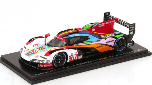 Porsche 963 9Rd 4.6L Turbo V8 チーム Porsche Penske Motorsport 75 24H Le Mans 2023 Felipe Nasr Mathieu Jaminet Nick Tandy S8728/ Spark 1/43 ミニカー