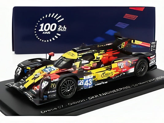 オレカ - 07 ギブソン GK428 4.2L V8 チーム DKR エンジニアリング No.43 2023年 ル・マン24時間 M.マーティン - T.ファン・ロンプイ - U.デ・ワイルド - イエロー レッド ホワイト ブラック/ Spark 1/43 ミニカー