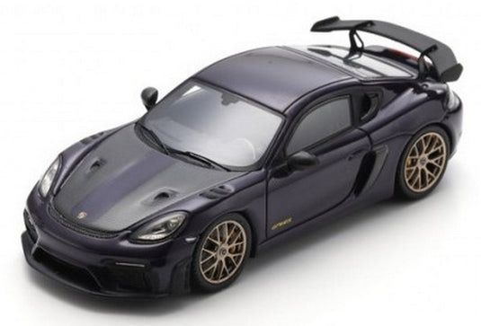 Porscheポルシェ Caymanケイマン GT4 RS パープルメタリック / Spark 1/43 ミニカー