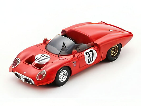 【予約】2月以降発売予定ALFA ROMEO 33 スパイダー N 37 テスト ル・マン24時間 1967 レッド/Spark 1/43ミニカー