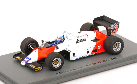 Alfa Romeo F1 183T 23 Netherlands GP 1983 Mauro Baldi S8805/ Spark 1/43 ミニカー