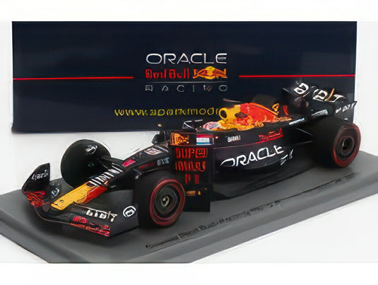 RED BULL F1 RB19 TEAM ORACLE RED BULL RACING N 1 WORLD CHAMPION WINNER BELGIUM GP 2023 MAX VERSTAPPEN MATT BLUE/SPARK-MODEL 1/43ミニカー