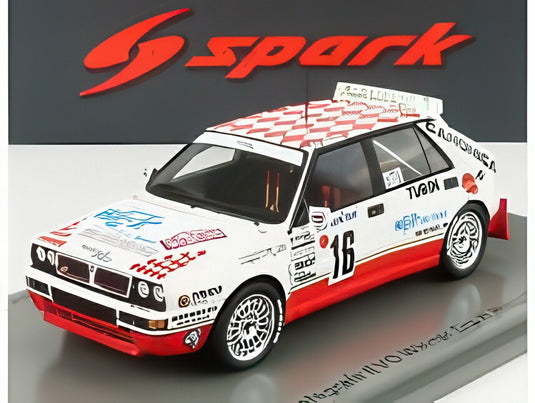 ランチア デルタ HF インテグラーレ EVO カノニカ N 16 グループN ラリー モンテカルロ 優勝 1993 C.スピリオティス H.ティボー ホワイト レッド/ Spark 1/43 ミニカー