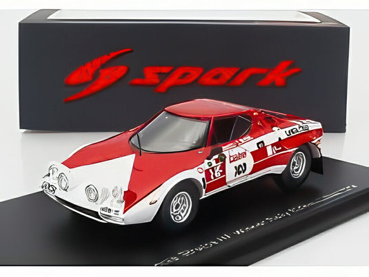 Lancia Stratos HF 103号車 ラリーリドーレイクス 1974 優勝 S.Munari M.Mannucci/ Spark 1/43 ミニカー