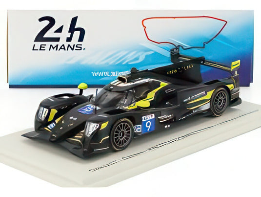 ORECA 07 ギブソン GK428 4.2L V8 チーム プロトン コンペティション N 9 ル・マン24時間 2024 マセオ・カピエット ジョナス・リード ベント・ビスカール ブラック イエロー/ Spark 1/43 ミニカー