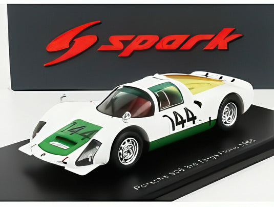 ポルシェ - 906 No.144 1966年 タルガ・フローリオ3位 V.アレーナ - A.プッチ - ホワイト グリーン/ Spark 1/43 ミニカー