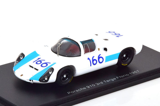 Porsche 910 No.166 タルガフローリオ Elford/Neerpasch 1967/ Spark 1/43 ミニカー
