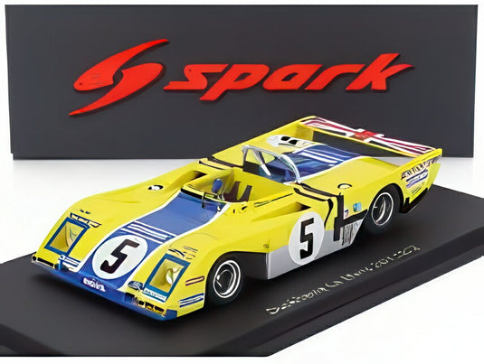 DUCKHAMS LM72 3.0L V8 TEAM DUCKHAMS OIL MOTOR RACING No5 ル・マン24時間 1973 アラン ド カデネ クリス クラフト イエロー ブルー Spark 1/43 ミニカー