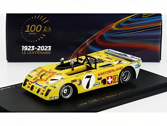 LOLA T280 コスワース DFV 3.0L V8 エキュリー ボニエ N 7 J.D.ブラガシオン M.カブラル H.D.フィエルラン ルマン 1972 イエロー/ Spark 1/43 ミニカー