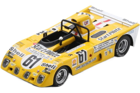 Lola T280 Cosworth Dfv 3.0L V8 チーム D.Rouveyran 61 24H Le Mans 1973 Daniel Rouveyran Christian Mons S9436/ Spark 1/43 ミニカー
