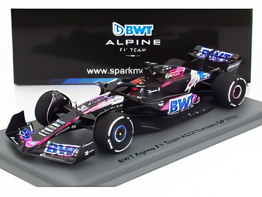 ALPINE F1 A524 TEAM BWT ALPINE N 31 バーレーンGP 2024 エステバン オコン ブラック ブルー ピンク/ Spark 1/43 ミニカー