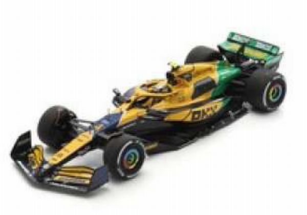 2024 マクラーレン MCL38 #4 ランドノリス モナコGP 4位 ブラック/オレンジ/ Spark  1/43 ミニカー