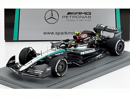 MERCEDES GP F1 W15 EQ PERFORMANCE AMG No44 USA GP 2位 2024 Lハミルトン ブラックシルバーグリーン/ Spark 1/43 ミニカー