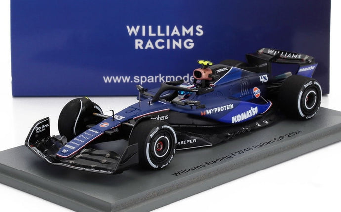 WILLIAMS F1 FW46 モンツァイタリアGP 2024 フランココラピント N43 ブルーブラック/ Spark 1/43 ミニカー